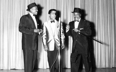 Sammy Davis Jr performing with his father, Sammy Davis Sr, and “Uncle” Will Mastin 
