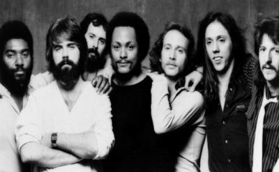 A dated band portrait of the Doobie Brothers.