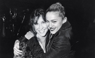 A photo of Alanis and Madonna. 