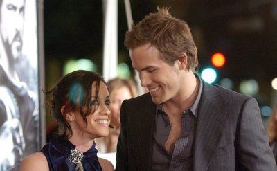 Alanis Morissette and Ryan Reynolds during 