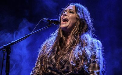 Alanis Morissette performs at O2 Shepherd's Bush Empire. 
